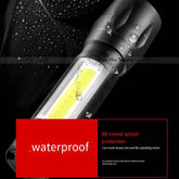 USB Rechargeable LED Flashlight Use Powerful T6 lamp beads 100 meters lighting-TI00779-Veeddydropshipping